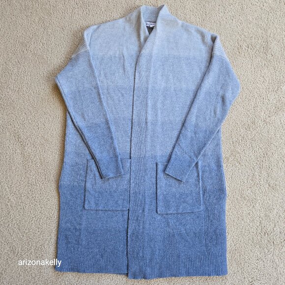 Athleta Spirit Wool Cashmere Ombre Wrap Duster Sweater Cardigan - Picture 4 of 15